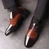Elegant Breathable Leather Oxfords for Men - Stylish Formal Dress Shoes Perfect for Office, Parties, and Weddings with Comfortable Rubber Outsole and Lace-up Closure